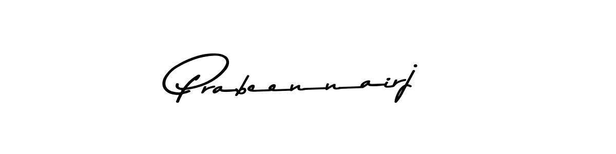 Prabeennairj stylish signature style. Best Handwritten Sign (Asem Kandis PERSONAL USE) for my name. Handwritten Signature Collection Ideas for my name Prabeennairj. Prabeennairj signature style 9 images and pictures png