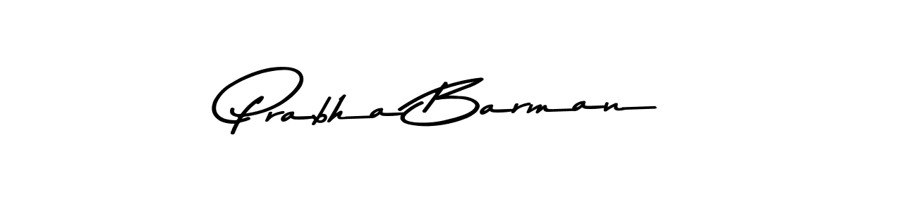 Design your own signature with our free online signature maker. With this signature software, you can create a handwritten (Asem Kandis PERSONAL USE) signature for name Prabha Barman. Prabha Barman signature style 9 images and pictures png