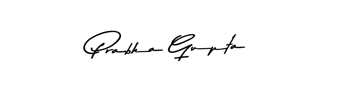 Create a beautiful signature design for name Prabha Gupta. With this signature (Asem Kandis PERSONAL USE) fonts, you can make a handwritten signature for free. Prabha Gupta signature style 9 images and pictures png