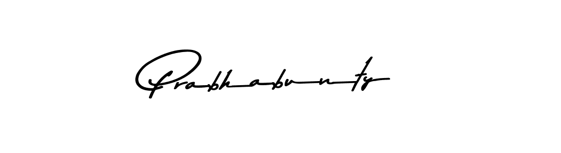 How to make Prabhabunty signature? Asem Kandis PERSONAL USE is a professional autograph style. Create handwritten signature for Prabhabunty name. Prabhabunty signature style 9 images and pictures png