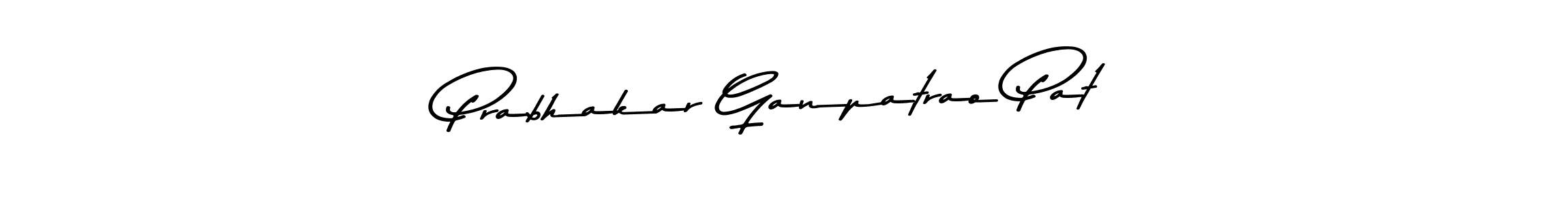 How to make Prabhakar Ganpatrao Pat name signature. Use Asem Kandis PERSONAL USE style for creating short signs online. This is the latest handwritten sign. Prabhakar Ganpatrao Pat signature style 9 images and pictures png