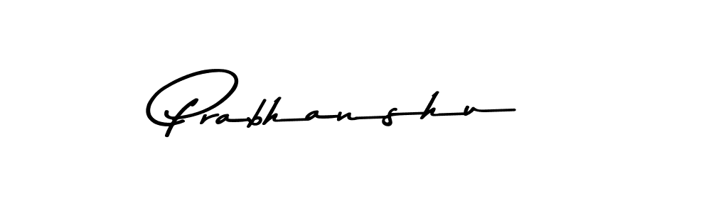 Design your own signature with our free online signature maker. With this signature software, you can create a handwritten (Asem Kandis PERSONAL USE) signature for name Prabhanshu. Prabhanshu signature style 9 images and pictures png