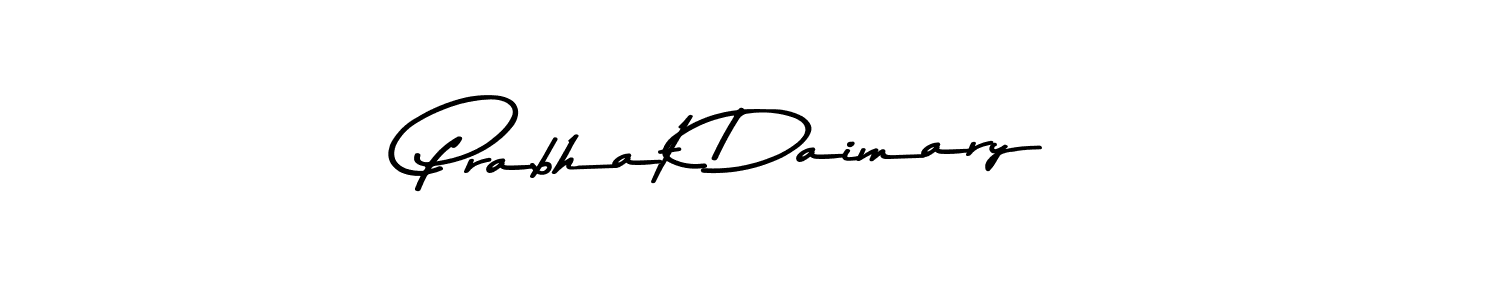 How to make Prabhat Daimary name signature. Use Asem Kandis PERSONAL USE style for creating short signs online. This is the latest handwritten sign. Prabhat Daimary signature style 9 images and pictures png