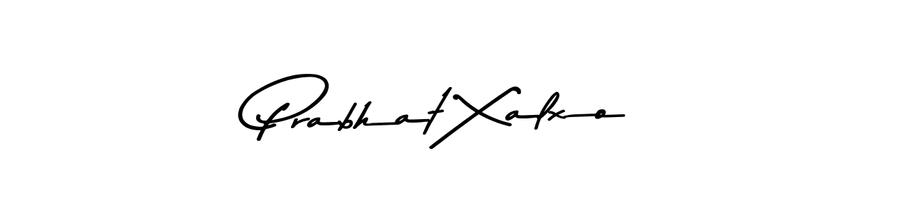 How to make Prabhat Xalxo name signature. Use Asem Kandis PERSONAL USE style for creating short signs online. This is the latest handwritten sign. Prabhat Xalxo signature style 9 images and pictures png