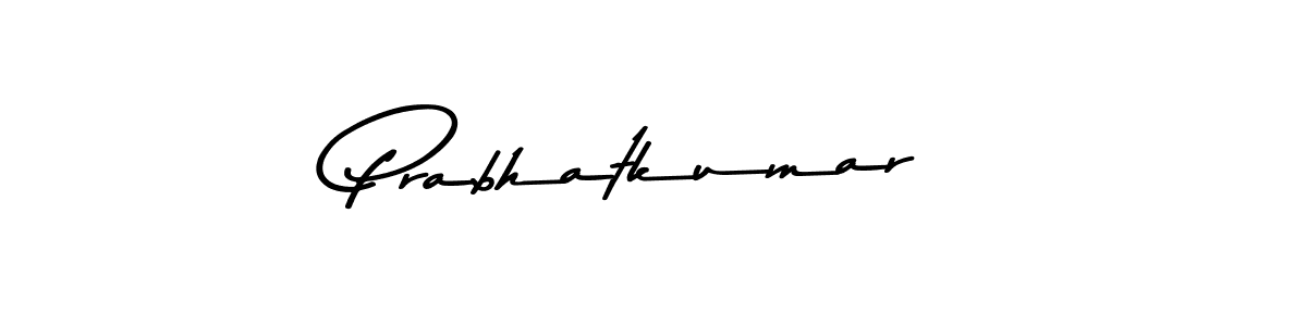 How to make Prabhatkumar name signature. Use Asem Kandis PERSONAL USE style for creating short signs online. This is the latest handwritten sign. Prabhatkumar signature style 9 images and pictures png