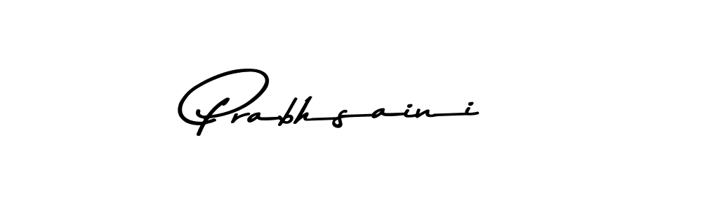 Design your own signature with our free online signature maker. With this signature software, you can create a handwritten (Asem Kandis PERSONAL USE) signature for name Prabhsaini. Prabhsaini signature style 9 images and pictures png