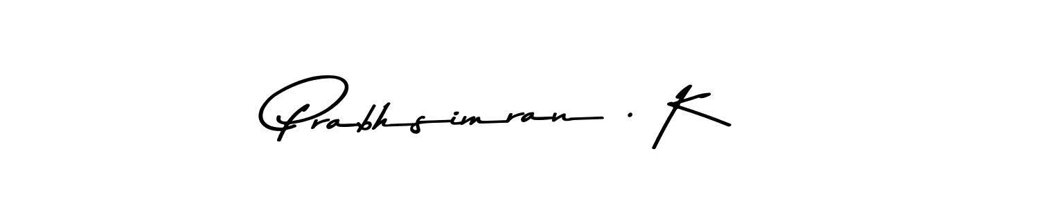 How to Draw Prabhsimran . K signature style? Asem Kandis PERSONAL USE is a latest design signature styles for name Prabhsimran . K. Prabhsimran . K signature style 9 images and pictures png