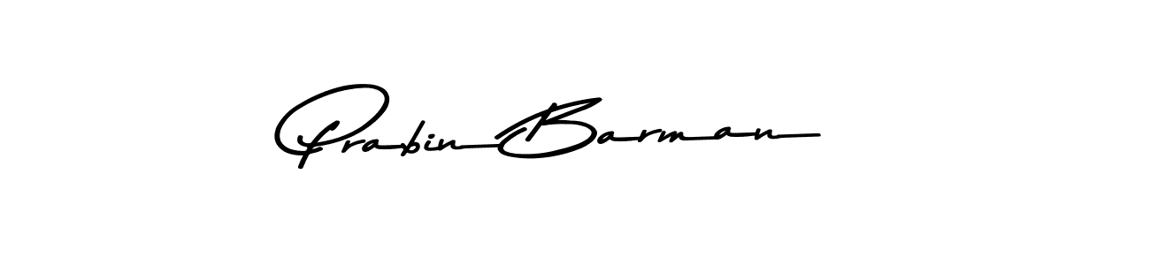 Design your own signature with our free online signature maker. With this signature software, you can create a handwritten (Asem Kandis PERSONAL USE) signature for name Prabin Barman. Prabin Barman signature style 9 images and pictures png
