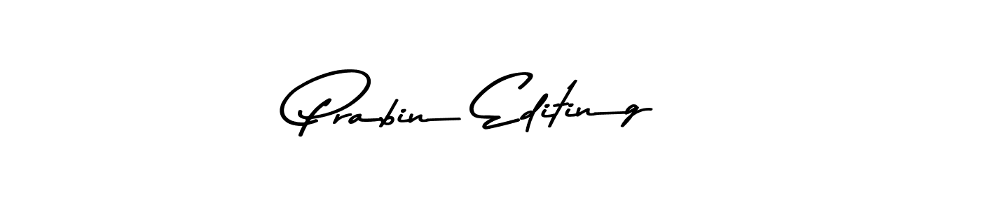 The best way (Asem Kandis PERSONAL USE) to make a short signature is to pick only two or three words in your name. The name Prabin Editing include a total of six letters. For converting this name. Prabin Editing signature style 9 images and pictures png
