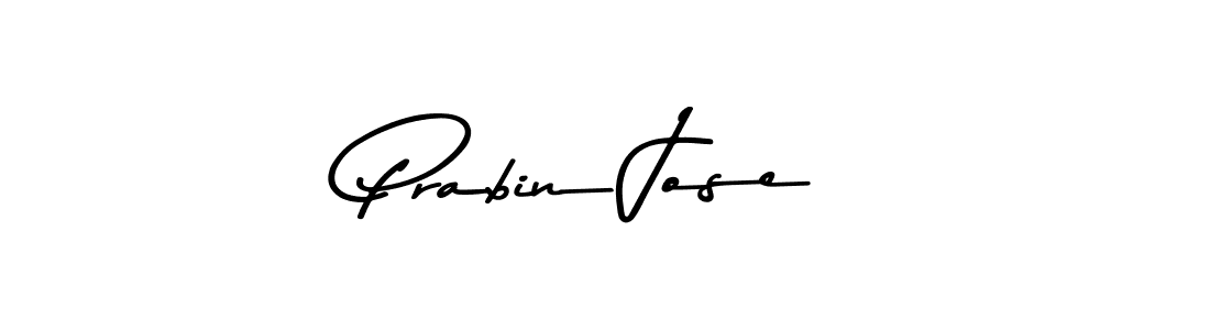 Design your own signature with our free online signature maker. With this signature software, you can create a handwritten (Asem Kandis PERSONAL USE) signature for name Prabin Jose. Prabin Jose signature style 9 images and pictures png