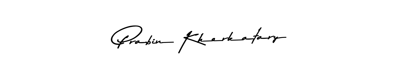 if you are searching for the best signature style for your name Prabin Kherkatary. so please give up your signature search. here we have designed multiple signature styles  using Asem Kandis PERSONAL USE. Prabin Kherkatary signature style 9 images and pictures png