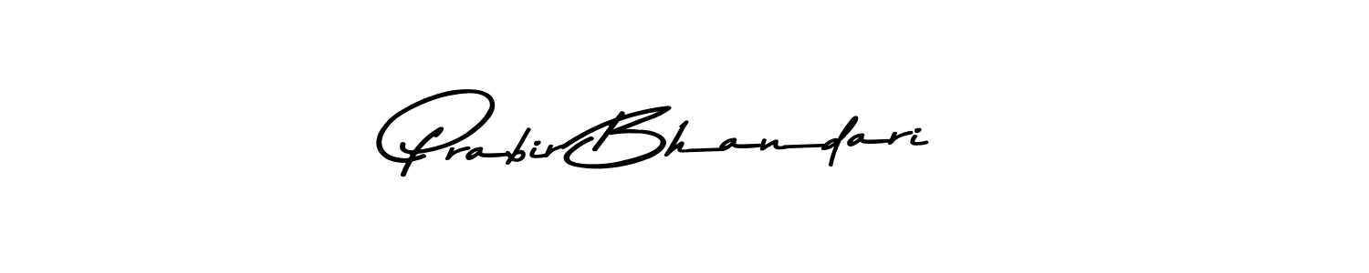 How to make Prabir Bhandari name signature. Use Asem Kandis PERSONAL USE style for creating short signs online. This is the latest handwritten sign. Prabir Bhandari signature style 9 images and pictures png