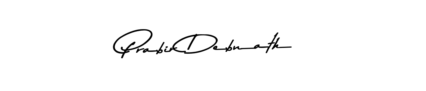 Create a beautiful signature design for name Prabir Debnath. With this signature (Asem Kandis PERSONAL USE) fonts, you can make a handwritten signature for free. Prabir Debnath signature style 9 images and pictures png