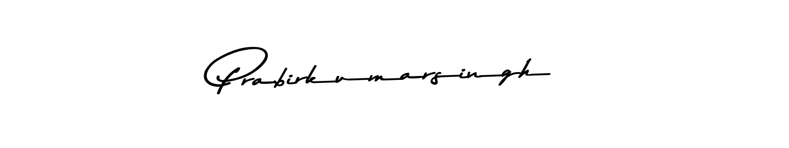 Create a beautiful signature design for name Prabirkumarsingh. With this signature (Asem Kandis PERSONAL USE) fonts, you can make a handwritten signature for free. Prabirkumarsingh signature style 9 images and pictures png