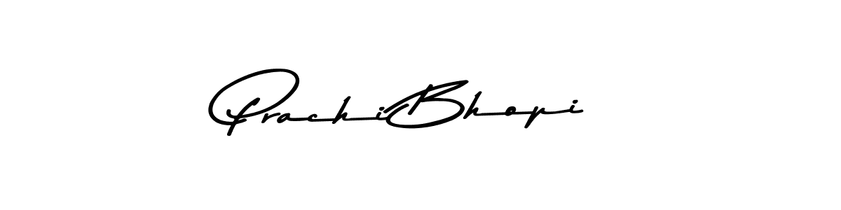 Create a beautiful signature design for name Prachi Bhopi. With this signature (Asem Kandis PERSONAL USE) fonts, you can make a handwritten signature for free. Prachi Bhopi signature style 9 images and pictures png