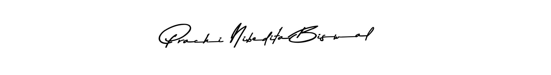 How to make Prachi Nibedita Biswal name signature. Use Asem Kandis PERSONAL USE style for creating short signs online. This is the latest handwritten sign. Prachi Nibedita Biswal signature style 9 images and pictures png