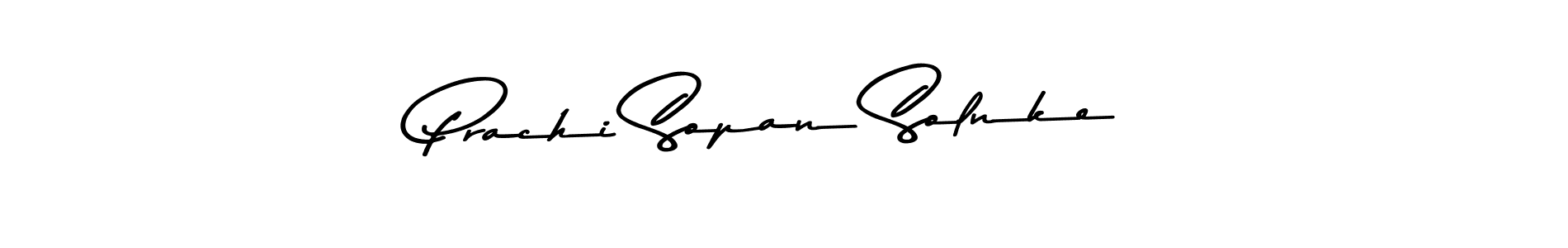 Prachi Sopan Solnke stylish signature style. Best Handwritten Sign (Asem Kandis PERSONAL USE) for my name. Handwritten Signature Collection Ideas for my name Prachi Sopan Solnke. Prachi Sopan Solnke signature style 9 images and pictures png