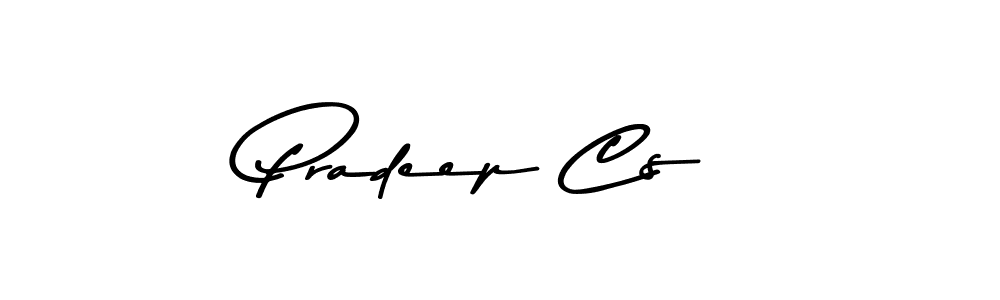 Design your own signature with our free online signature maker. With this signature software, you can create a handwritten (Asem Kandis PERSONAL USE) signature for name Pradeep Cs. Pradeep Cs signature style 9 images and pictures png