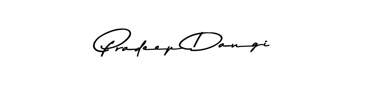 Design your own signature with our free online signature maker. With this signature software, you can create a handwritten (Asem Kandis PERSONAL USE) signature for name Pradeep Dangi. Pradeep Dangi signature style 9 images and pictures png