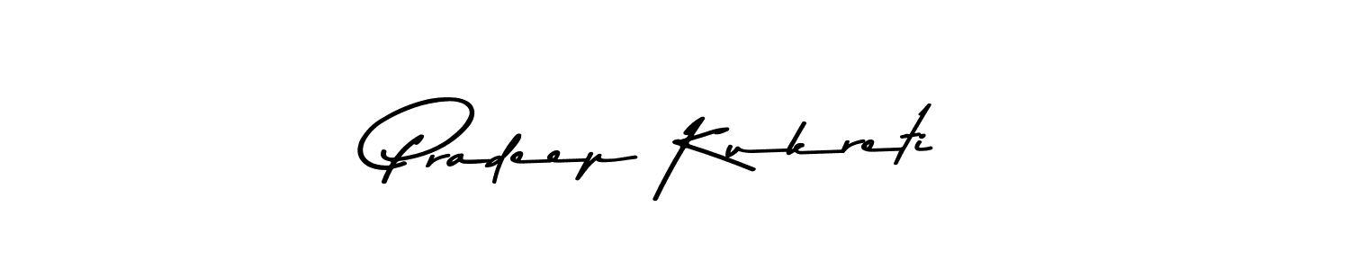 Create a beautiful signature design for name Pradeep Kukreti. With this signature (Asem Kandis PERSONAL USE) fonts, you can make a handwritten signature for free. Pradeep Kukreti signature style 9 images and pictures png
