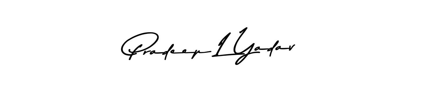 How to make Pradeep L Yadav signature? Asem Kandis PERSONAL USE is a professional autograph style. Create handwritten signature for Pradeep L Yadav name. Pradeep L Yadav signature style 9 images and pictures png