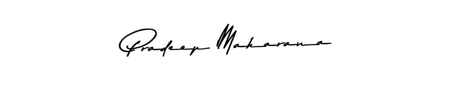 How to make Pradeep Maharana name signature. Use Asem Kandis PERSONAL USE style for creating short signs online. This is the latest handwritten sign. Pradeep Maharana signature style 9 images and pictures png