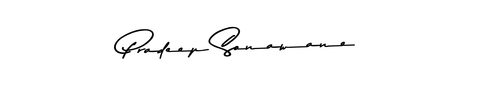 Design your own signature with our free online signature maker. With this signature software, you can create a handwritten (Asem Kandis PERSONAL USE) signature for name Pradeep Sonawane. Pradeep Sonawane signature style 9 images and pictures png