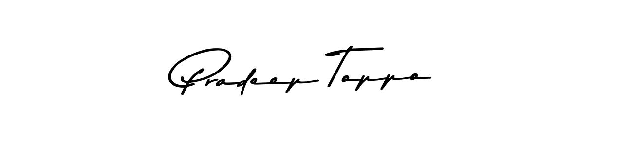 You should practise on your own different ways (Asem Kandis PERSONAL USE) to write your name (Pradeep Toppo) in signature. don't let someone else do it for you. Pradeep Toppo signature style 9 images and pictures png