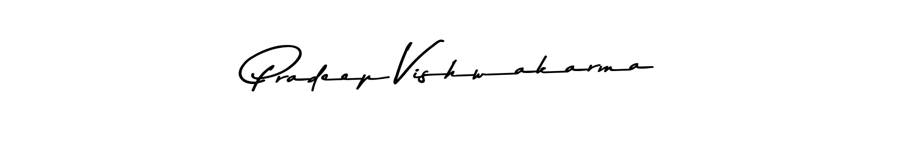Pradeep Vishwakarma stylish signature style. Best Handwritten Sign (Asem Kandis PERSONAL USE) for my name. Handwritten Signature Collection Ideas for my name Pradeep Vishwakarma. Pradeep Vishwakarma signature style 9 images and pictures png