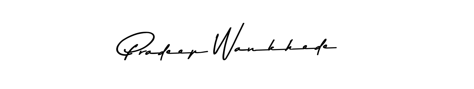 The best way (Asem Kandis PERSONAL USE) to make a short signature is to pick only two or three words in your name. The name Pradeep Wankhede include a total of six letters. For converting this name. Pradeep Wankhede signature style 9 images and pictures png