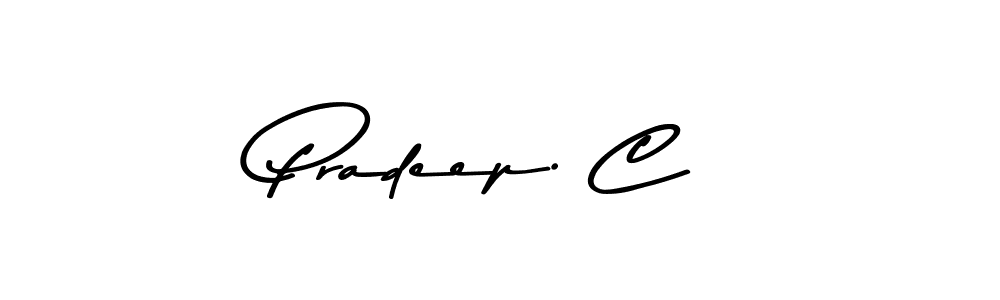 Make a beautiful signature design for name Pradeep. C. Use this online signature maker to create a handwritten signature for free. Pradeep. C signature style 9 images and pictures png