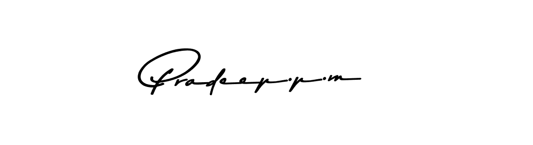 The best way (Asem Kandis PERSONAL USE) to make a short signature is to pick only two or three words in your name. The name Pradeep.p.m include a total of six letters. For converting this name. Pradeep.p.m signature style 9 images and pictures png