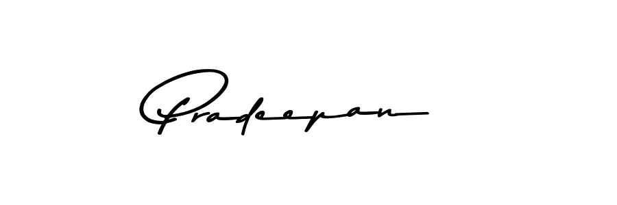 Design your own signature with our free online signature maker. With this signature software, you can create a handwritten (Asem Kandis PERSONAL USE) signature for name Pradeepan. Pradeepan signature style 9 images and pictures png
