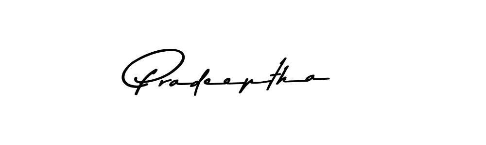 How to make Pradeeptha signature? Asem Kandis PERSONAL USE is a professional autograph style. Create handwritten signature for Pradeeptha name. Pradeeptha signature style 9 images and pictures png