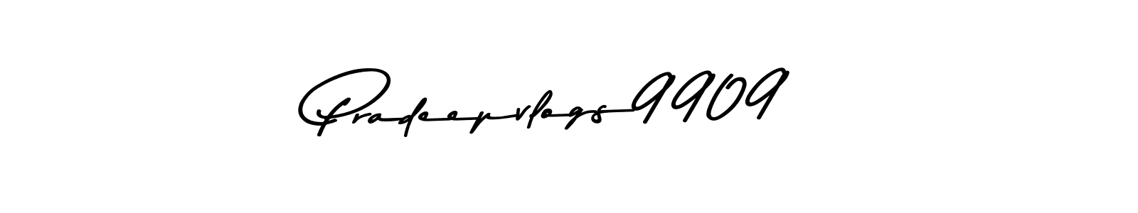 Design your own signature with our free online signature maker. With this signature software, you can create a handwritten (Asem Kandis PERSONAL USE) signature for name Pradeepvlogs9909. Pradeepvlogs9909 signature style 9 images and pictures png