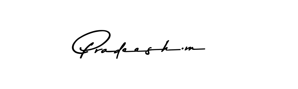 Pradeesh.m stylish signature style. Best Handwritten Sign (Asem Kandis PERSONAL USE) for my name. Handwritten Signature Collection Ideas for my name Pradeesh.m. Pradeesh.m signature style 9 images and pictures png