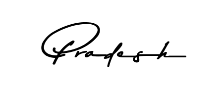 The Asem Kandis PERSONAL USE font gives name Pradesh a signature that looks effortless yet distinguished. Download high-res PNG instantly. Pradesh signature style 9 images and pictures png