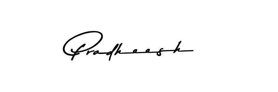 Create a beautiful signature design for name Pradheesh. With this signature (Asem Kandis PERSONAL USE) fonts, you can make a handwritten signature for free. Pradheesh signature style 9 images and pictures png