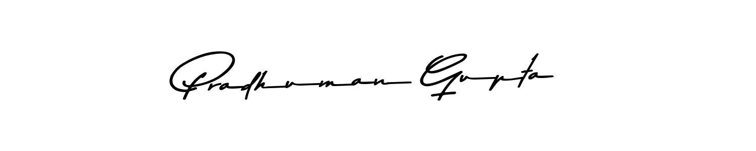 Also You can easily find your signature by using the search form. We will create Pradhuman Gupta name handwritten signature images for you free of cost using Asem Kandis PERSONAL USE sign style. Pradhuman Gupta signature style 9 images and pictures png