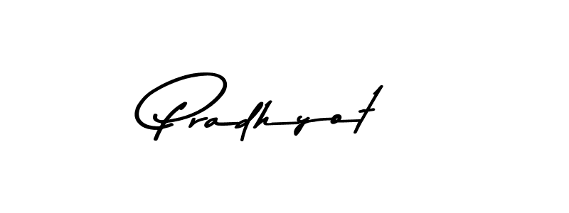 Create a beautiful signature design for name Pradhyot. With this signature (Asem Kandis PERSONAL USE) fonts, you can make a handwritten signature for free. Pradhyot signature style 9 images and pictures png