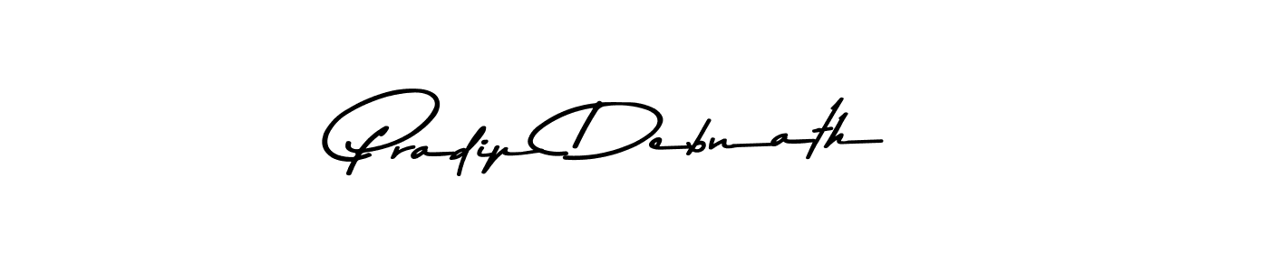 How to make Pradip Debnath name signature. Use Asem Kandis PERSONAL USE style for creating short signs online. This is the latest handwritten sign. Pradip Debnath signature style 9 images and pictures png