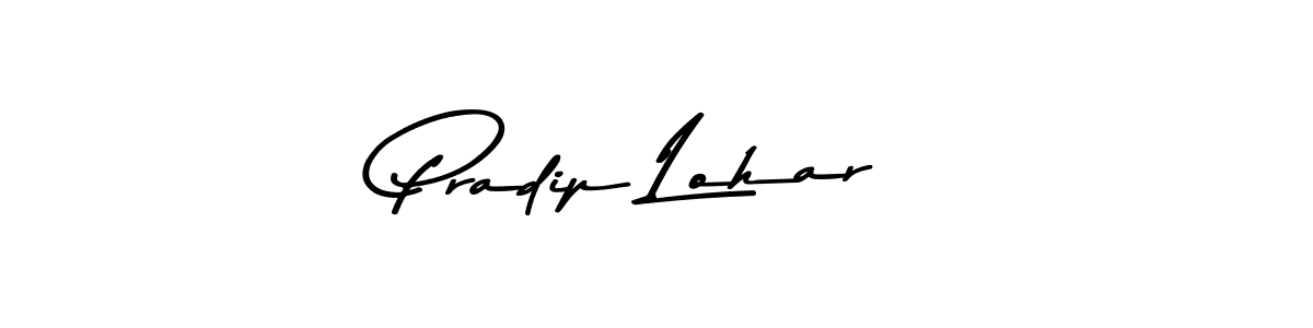 Make a beautiful signature design for name Pradip Lohar. With this signature (Asem Kandis PERSONAL USE) style, you can create a handwritten signature for free. Pradip Lohar signature style 9 images and pictures png