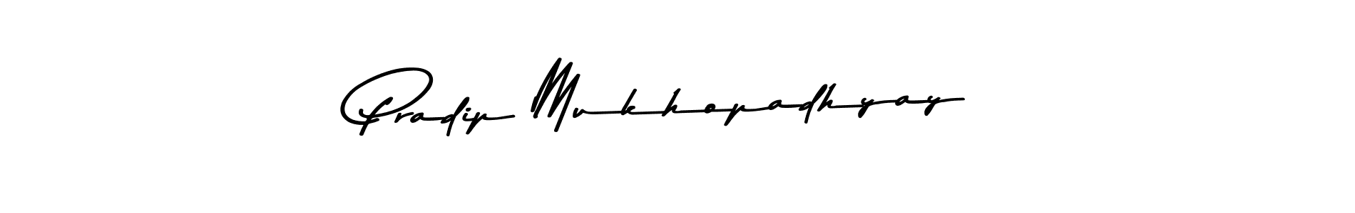 Make a beautiful signature design for name Pradip Mukhopadhyay. With this signature (Asem Kandis PERSONAL USE) style, you can create a handwritten signature for free. Pradip Mukhopadhyay signature style 9 images and pictures png