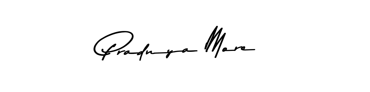 How to make Pradnya More name signature. Use Asem Kandis PERSONAL USE style for creating short signs online. This is the latest handwritten sign. Pradnya More signature style 9 images and pictures png