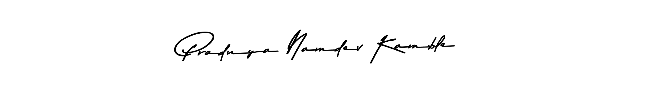 Asem Kandis PERSONAL USE is a professional signature style that is perfect for those who want to add a touch of class to their signature. It is also a great choice for those who want to make their signature more unique. Get Pradnya Namdev Kamble name to fancy signature for free. Pradnya Namdev Kamble signature style 9 images and pictures png