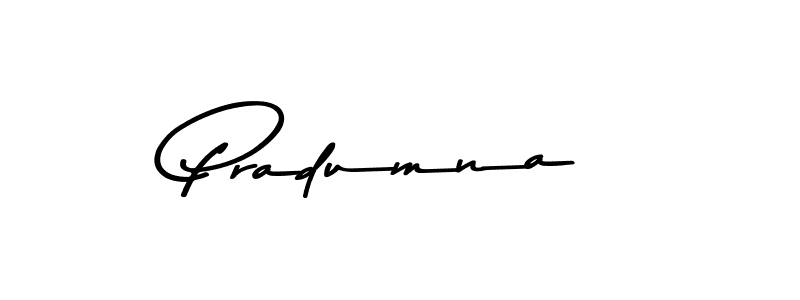 How to make Pradumna name signature. Use Asem Kandis PERSONAL USE style for creating short signs online. This is the latest handwritten sign. Pradumna signature style 9 images and pictures png