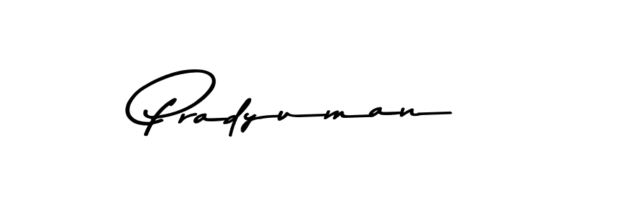 Design your own signature with our free online signature maker. With this signature software, you can create a handwritten (Asem Kandis PERSONAL USE) signature for name Pradyuman. Pradyuman signature style 9 images and pictures png