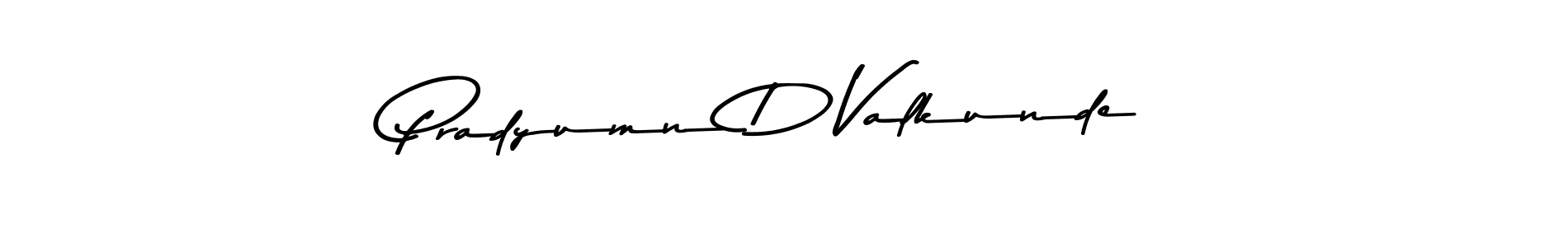 Make a beautiful signature design for name Pradyumn D Valkunde. Use this online signature maker to create a handwritten signature for free. Pradyumn D Valkunde signature style 9 images and pictures png