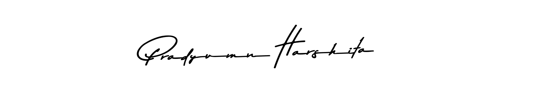 Pradyumn Harshita stylish signature style. Best Handwritten Sign (Asem Kandis PERSONAL USE) for my name. Handwritten Signature Collection Ideas for my name Pradyumn Harshita. Pradyumn Harshita signature style 9 images and pictures png