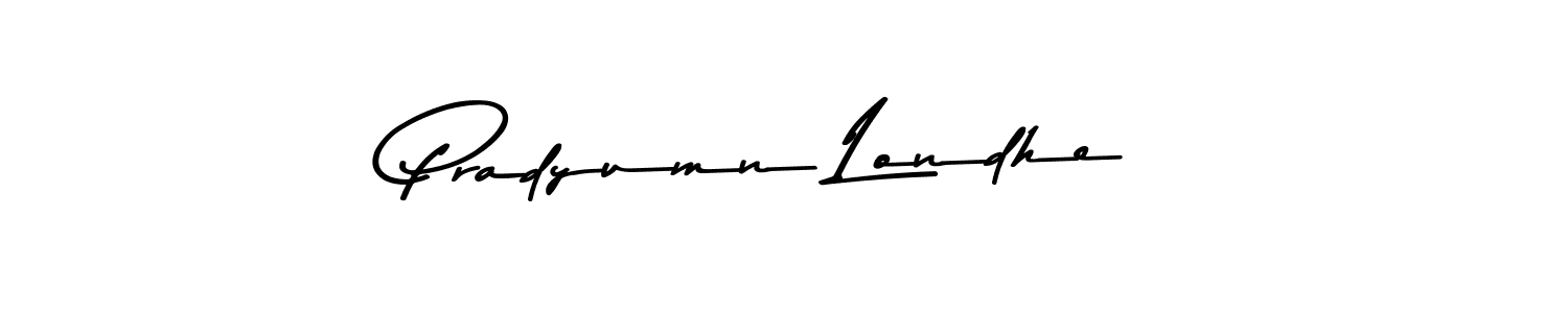 Asem Kandis PERSONAL USE is a professional signature style that is perfect for those who want to add a touch of class to their signature. It is also a great choice for those who want to make their signature more unique. Get Pradyumn Londhe name to fancy signature for free. Pradyumn Londhe signature style 9 images and pictures png